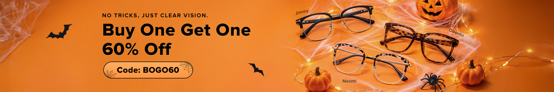 Glasses Buy One Get One 60% Off