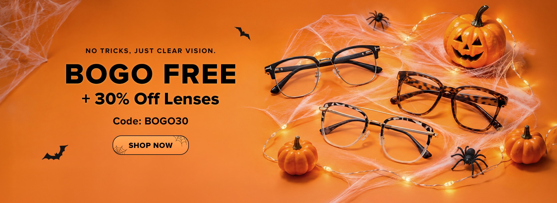 BOGO FREE + 30% Off lenses
