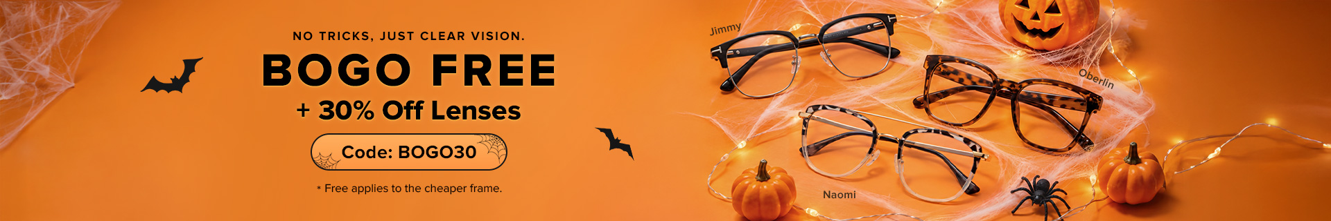 Glasses Buy One Get One 60% Off