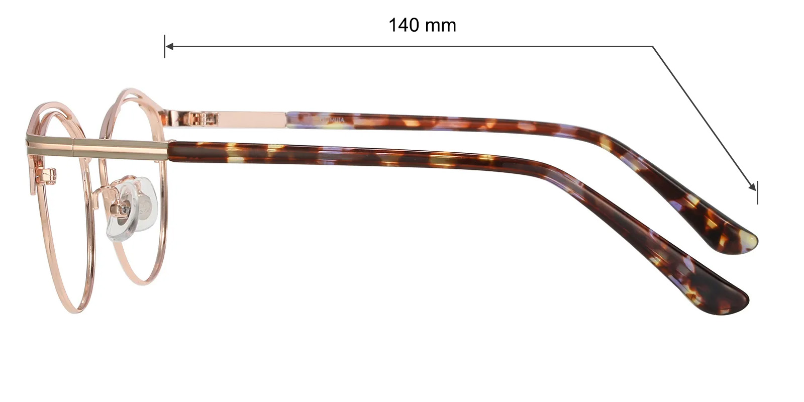 Catherine Oval,Cat Eye Green/Golden Eyeglasses | Glassesshop