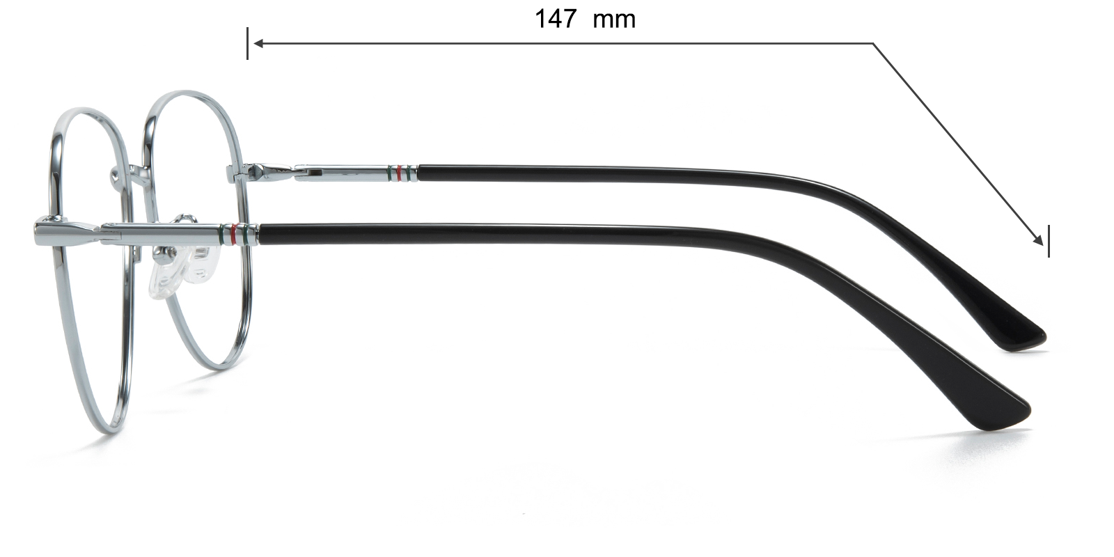 Jodie Aviator Silver Eyeglasses | GlassesShop