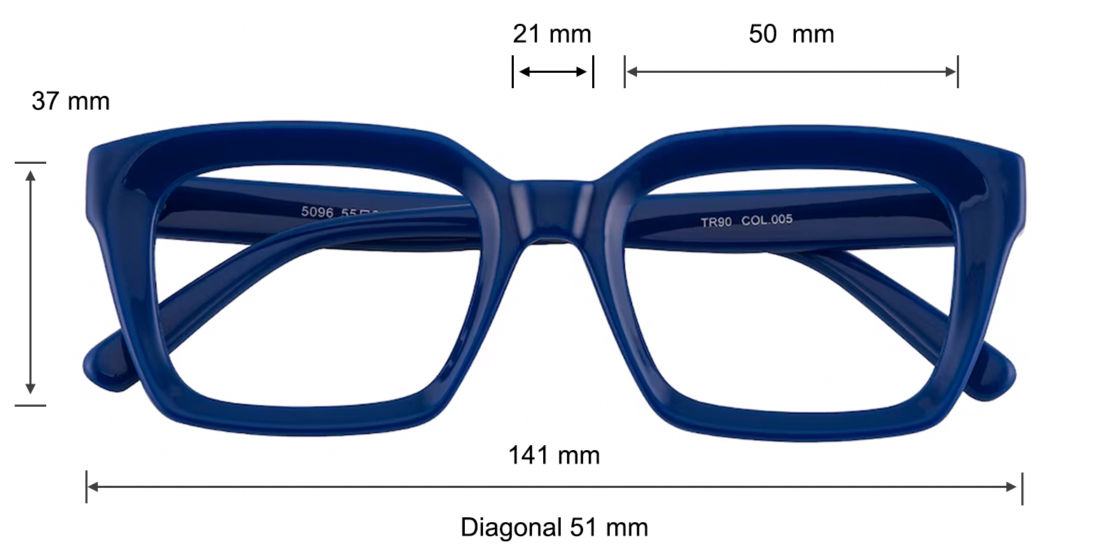 Tower Square Blue Photochromic Glasses | GlassesShop