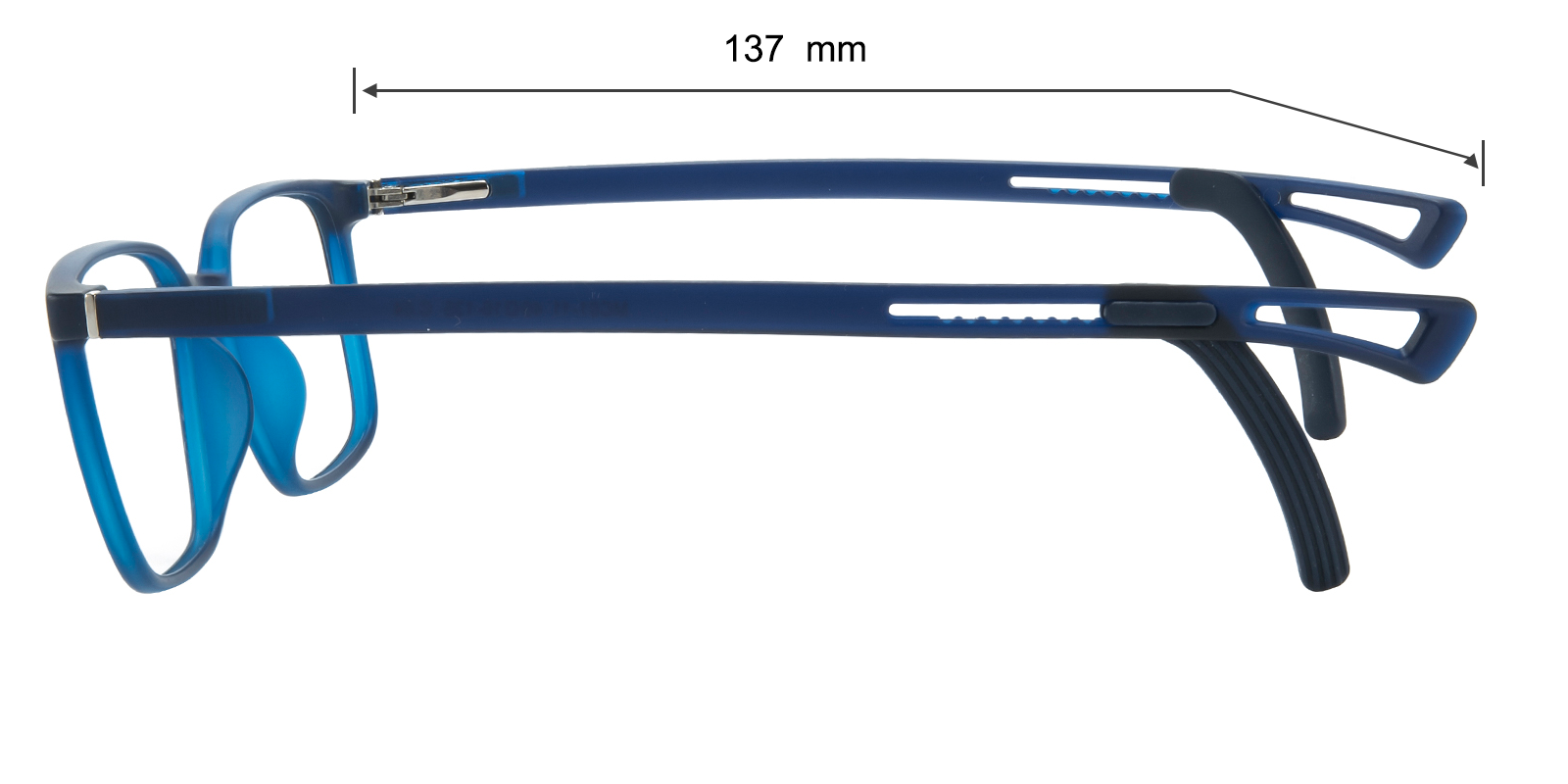 Liam Rectangle Blue Eyeglasses | GlassesShop