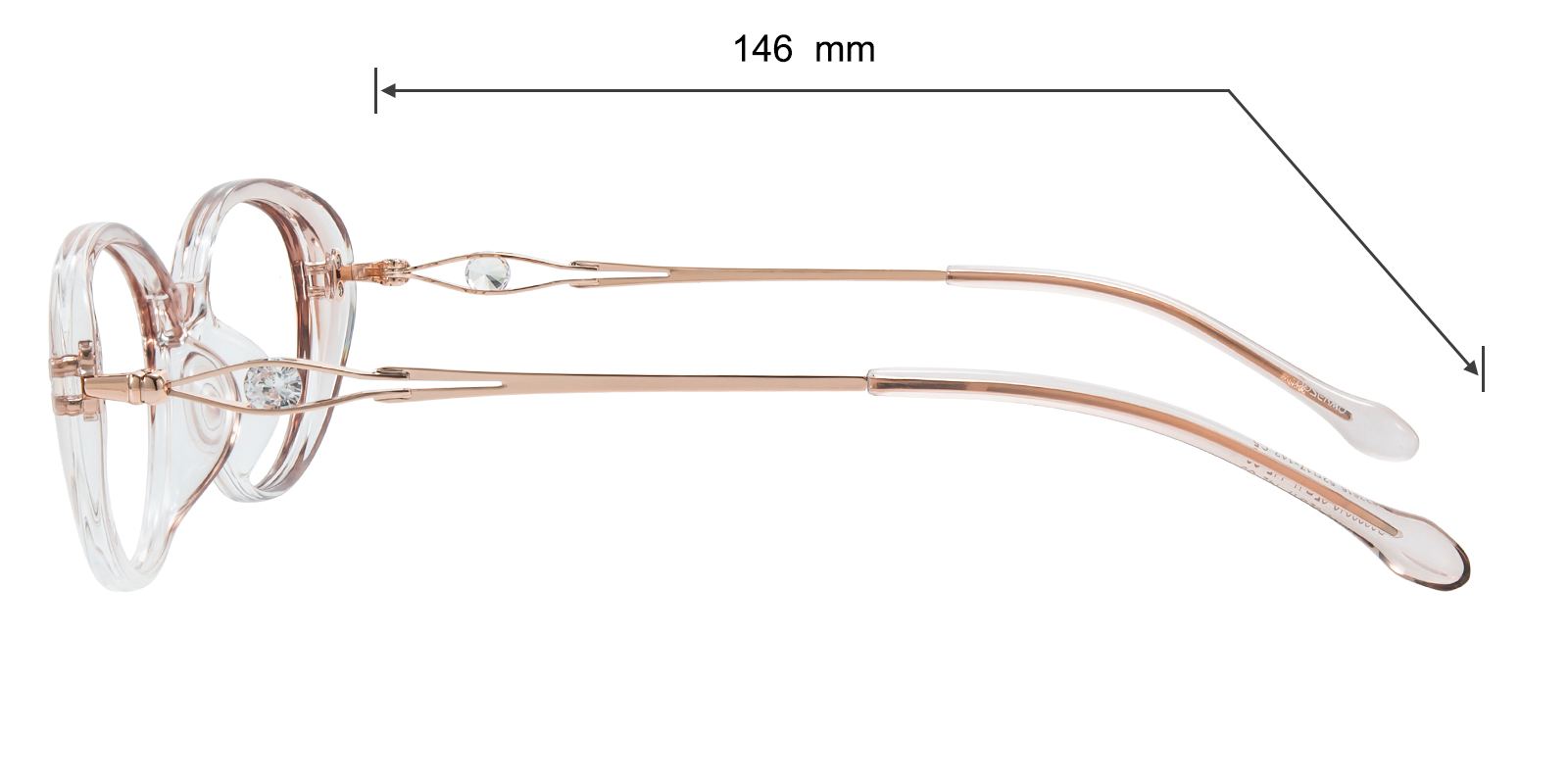 Olivia Oval Pink Eyeglasses | GlassesShop