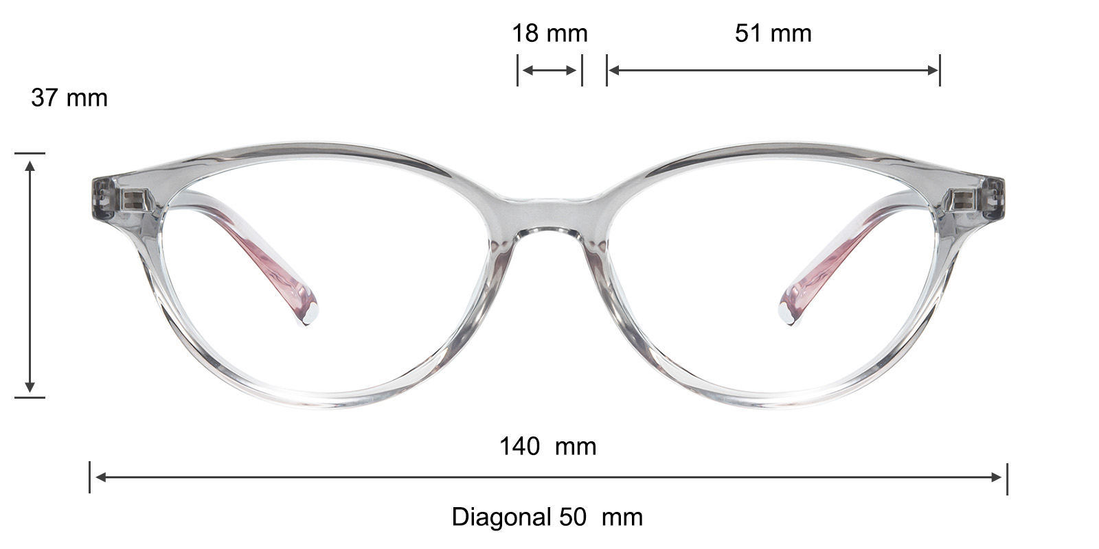 Safilo Sleek Oval Prescription Eyeglasses With Clip On Sunglasses - Silver Frame Sofia Oval Gray/Ombre Eyeglasses | GlassesShop main image 4