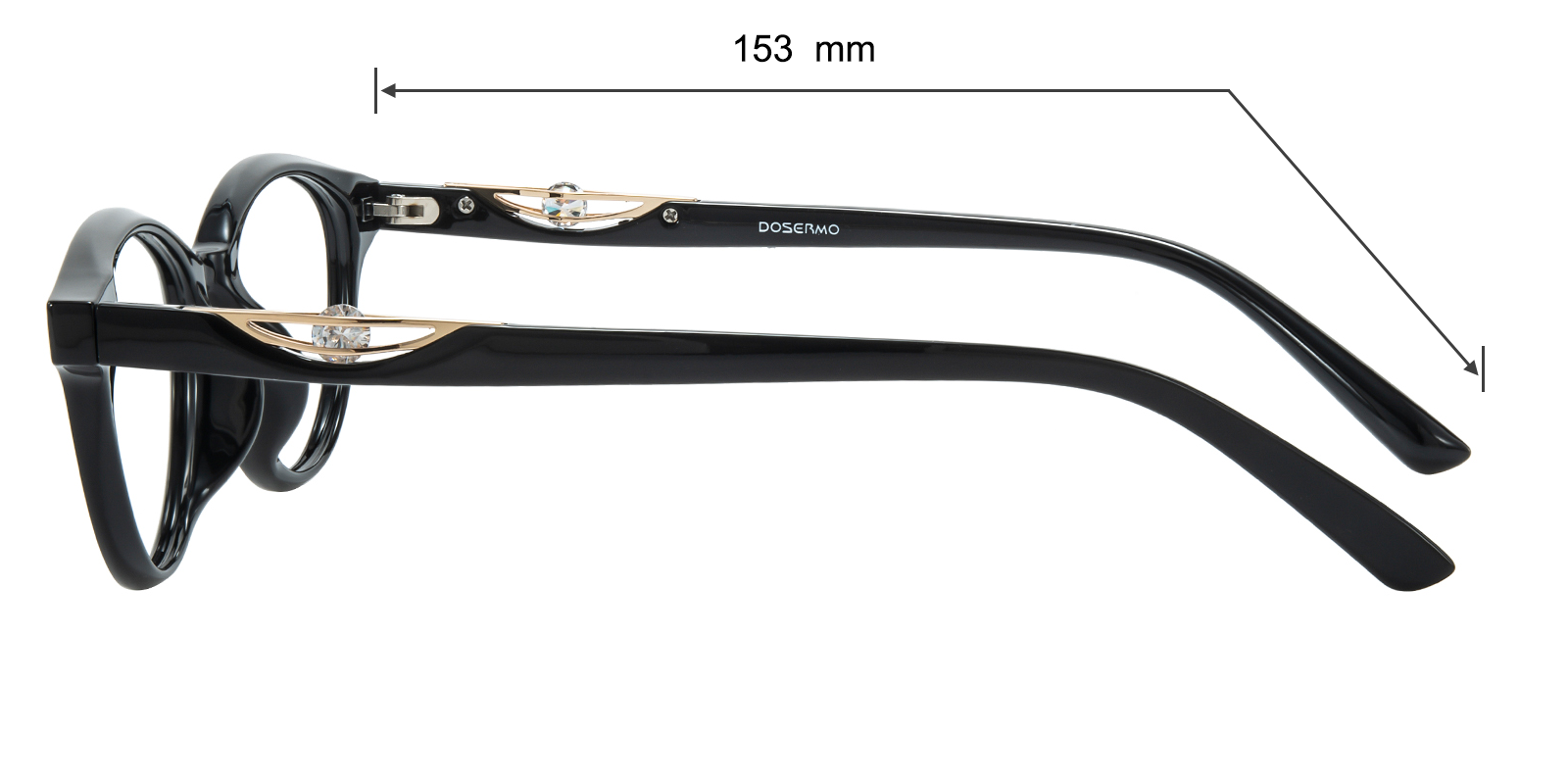 Sofia Oval Black Eyeglasses | GlassesShop