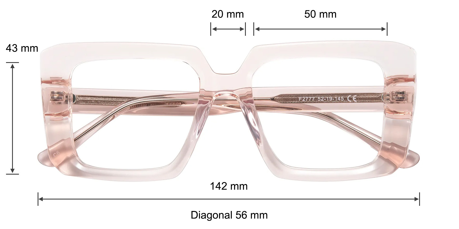 Jonesboro Square Pink Photochromic Glasses | GlassesShop