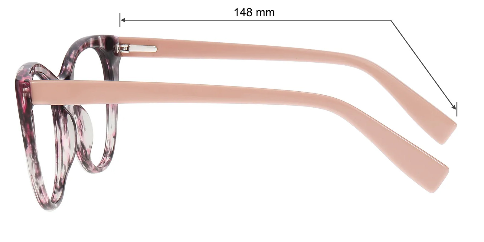 Judith Cat Eye Purple Floral Eyeglasses | GlassesShop