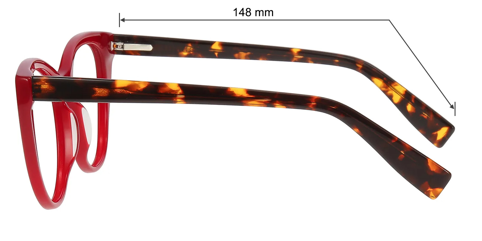 Judith Cat Eye Red Photochromic Glasses | GlassesShop