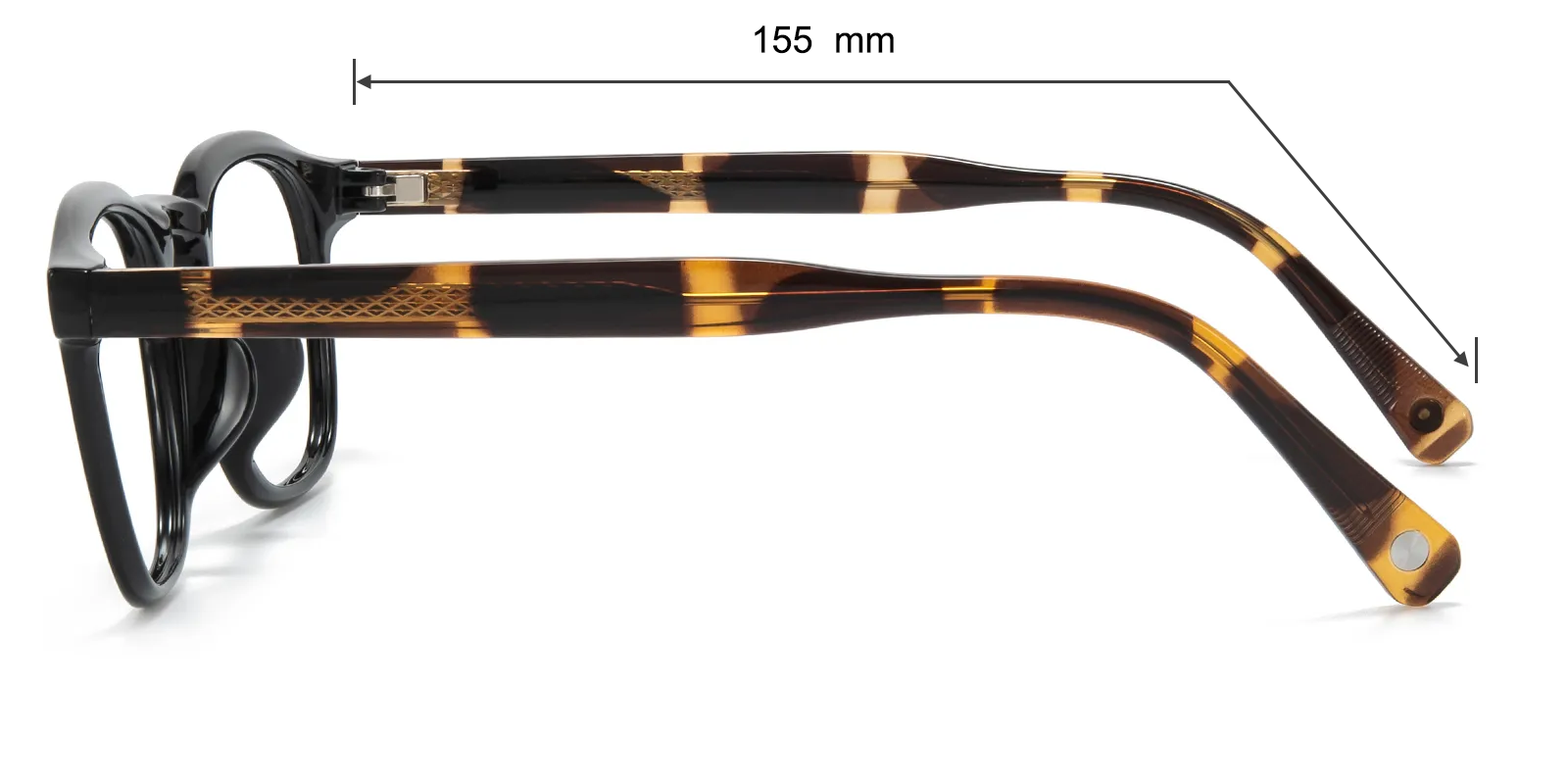 Mississauga Square Black/Tortoise Eyeglasses | GlassesShop