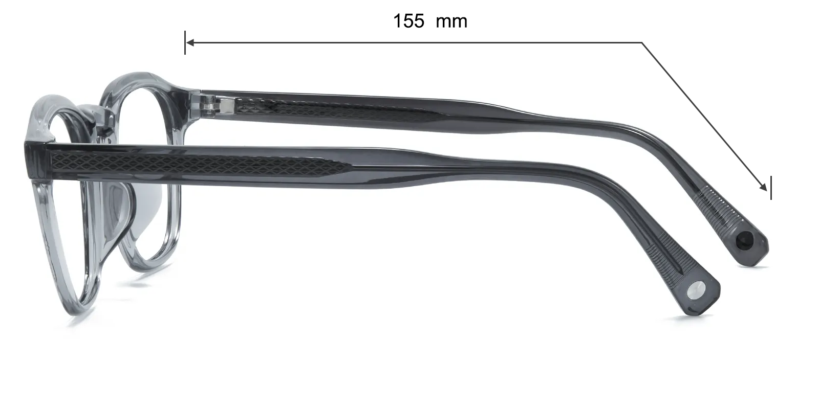 Mississauga Square Gray Eyeglasses | GlassesShop