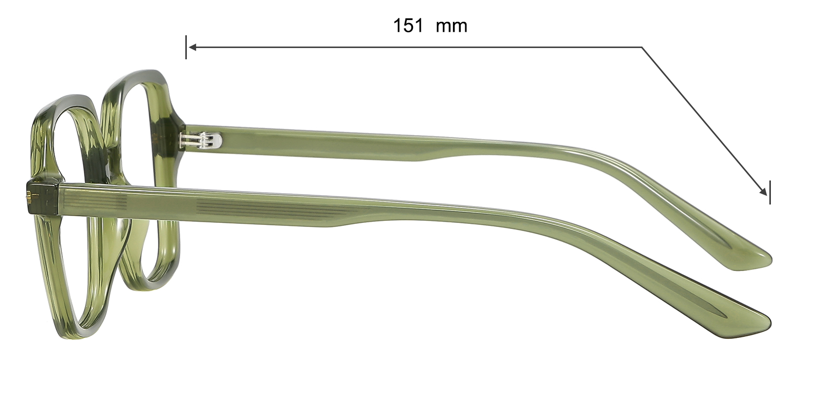 Aria Square Green Eyeglasses | GlassesShop