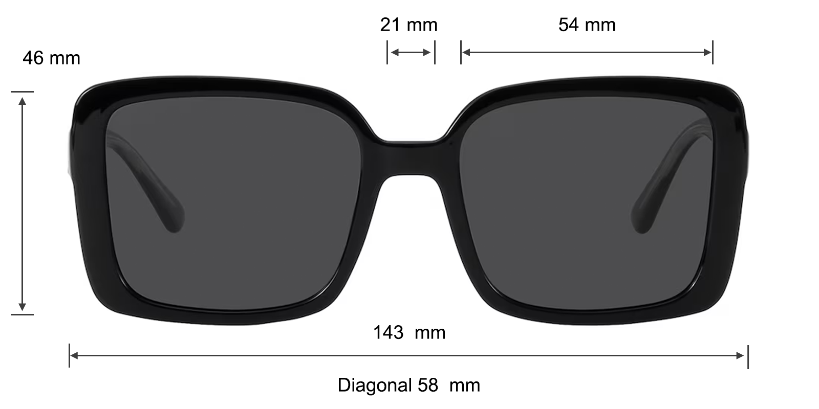 Daphne Cat Eye Black Sunglasses | Glassesshop