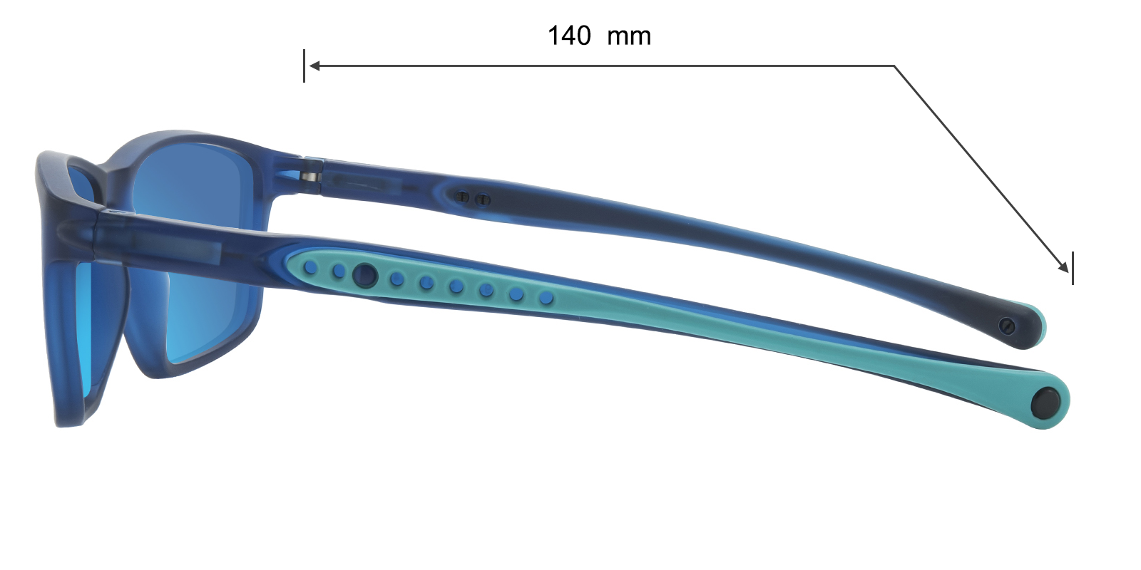 Terrace Rectangle Blue Sunglasses | GlassesShop