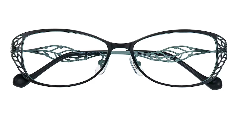 Amelia Oval Black Eyeglasses | Glassesshop