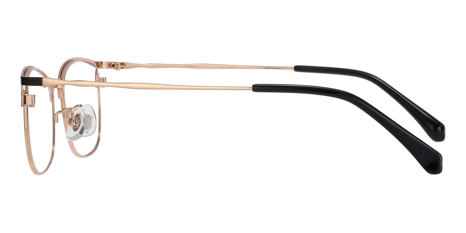 Adela Cat Eye Black/Golden Eyeglasses | Glassesshop