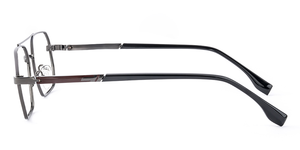 Ansel Aviator Gunmetal Eyeglasses | GlassesShop