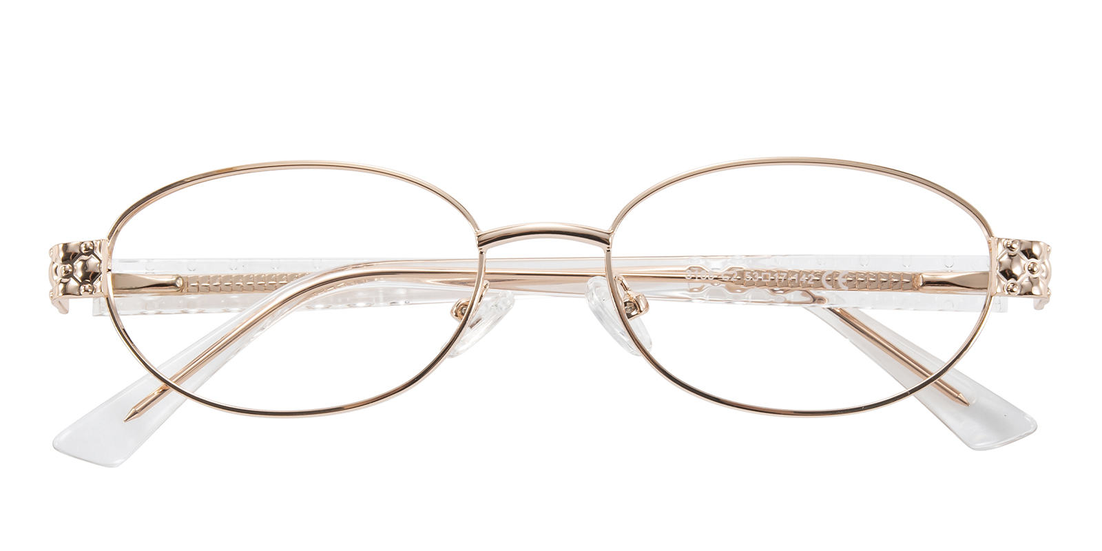 Edwina Oval Rose Gold Eyeglasses | GlassesShop
