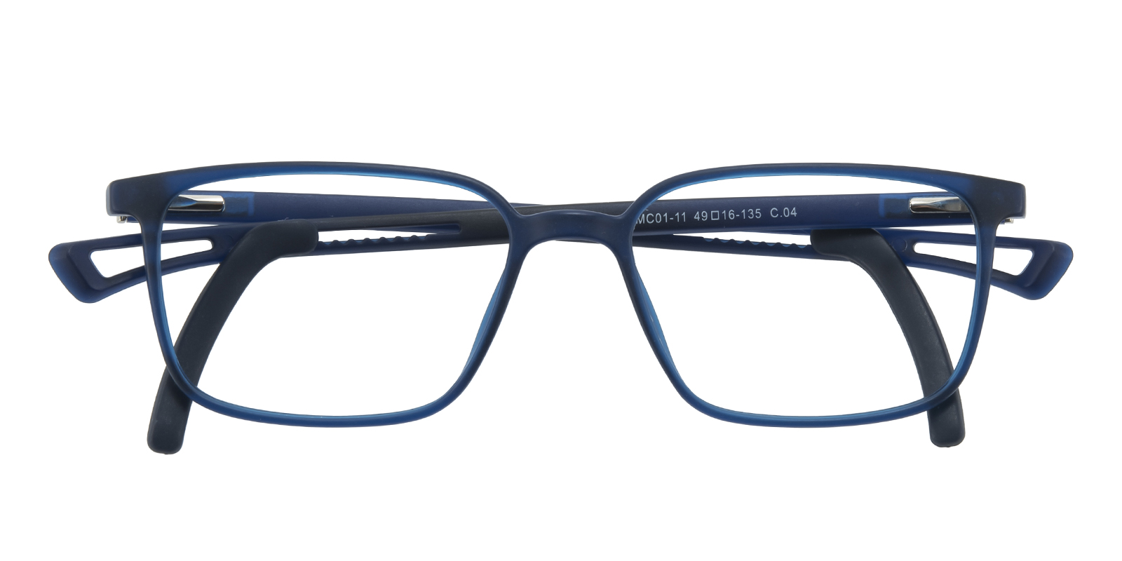 Liam Rectangle Blue Eyeglasses | GlassesShop