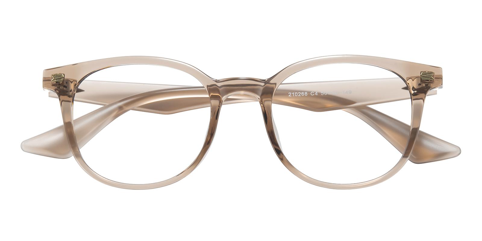 Persol Oval Champagne Photochromic Glasses GlassesShop