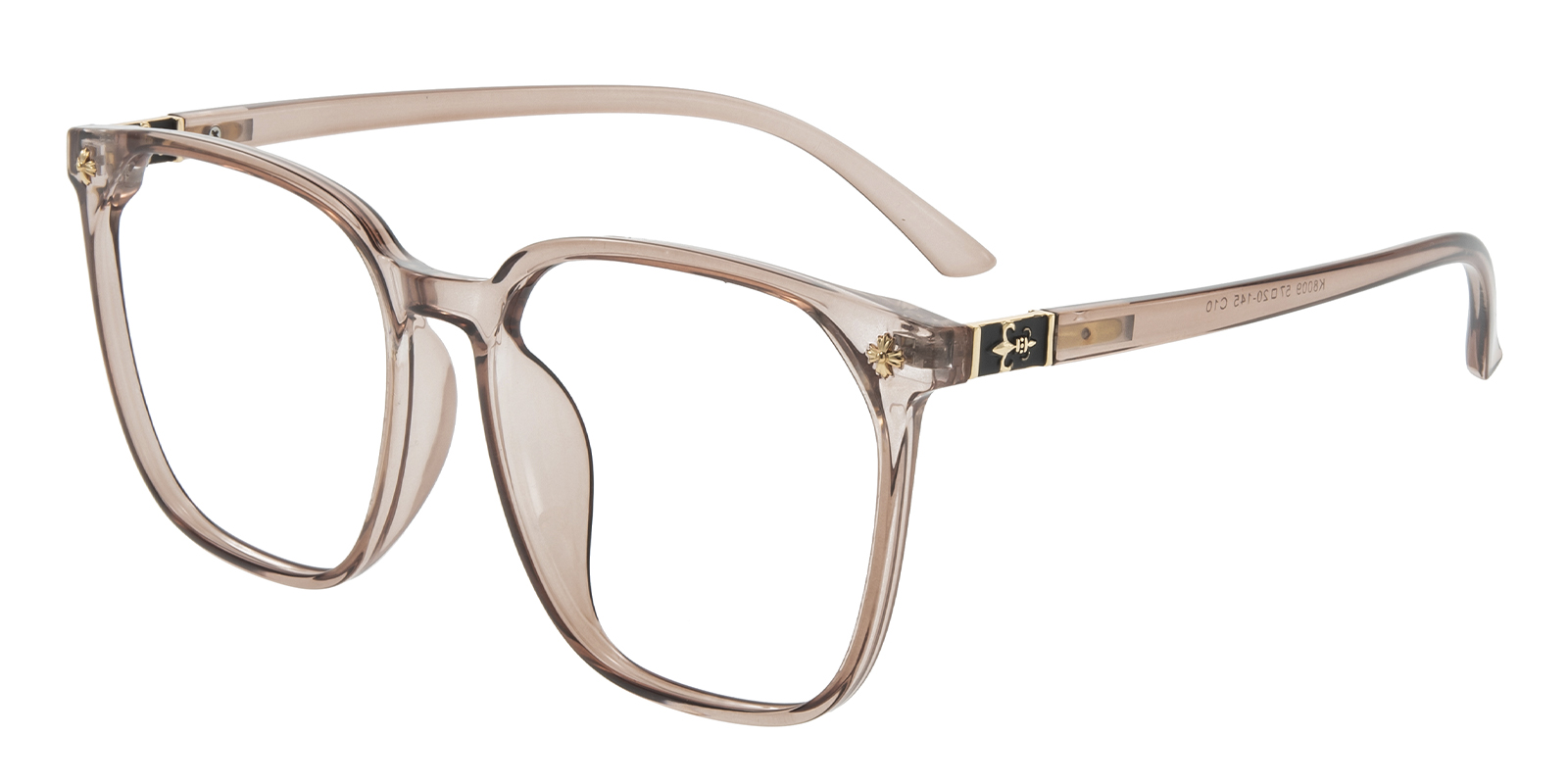 Taurus Square Champagne Eyeglasses | GlassesShop