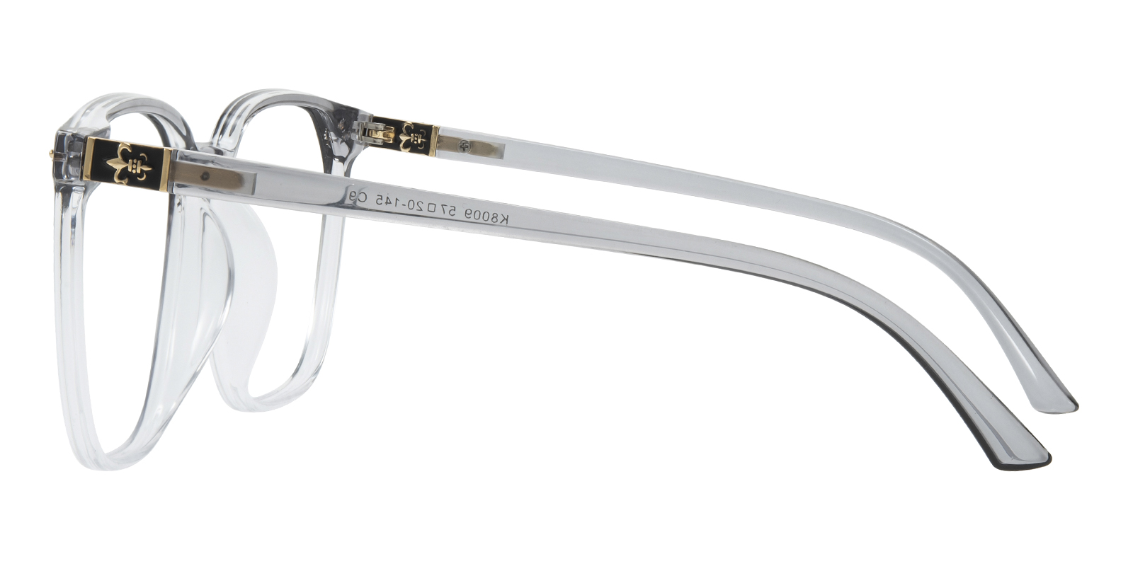 Taurus Square Gray/Clear Eyeglasses | GlassesShop
