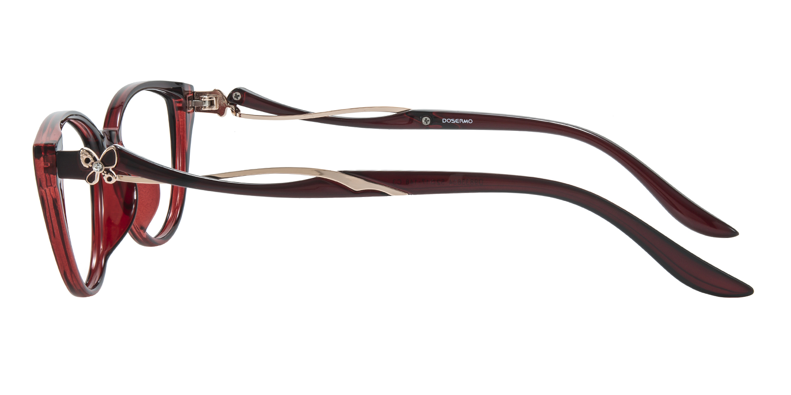 Mia Cat Eye Burgundy/Ombre Eyeglasses | GlassesShop