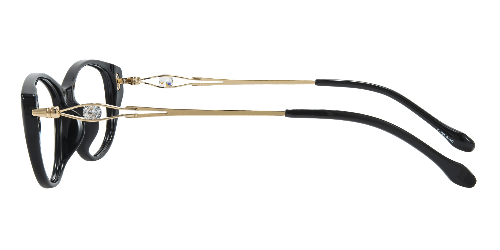 Garrett Leight Cat Eye Glasses in Black and Gold $75 NWT Garrett Leight Mr. Leight Audrey C ML1031 BK-12KG Glasses - US main image 3