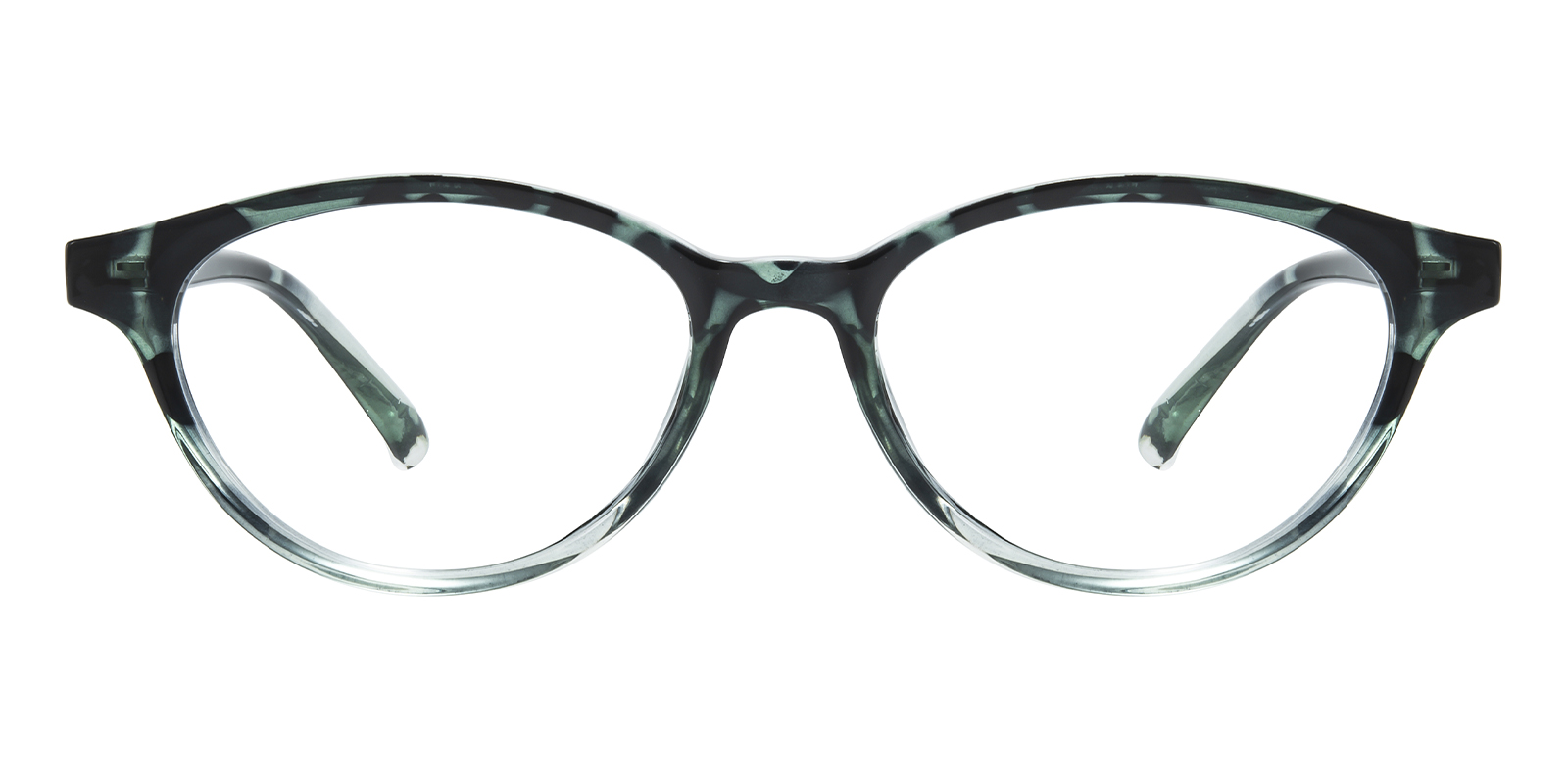 Sofia Oval Green Tortoise/Ombre Blue Light Glasses | GlassesShop