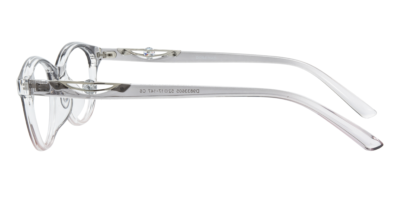 Sofia Oval Gray/Ombre Eyeglasses | GlassesShop display picture 3