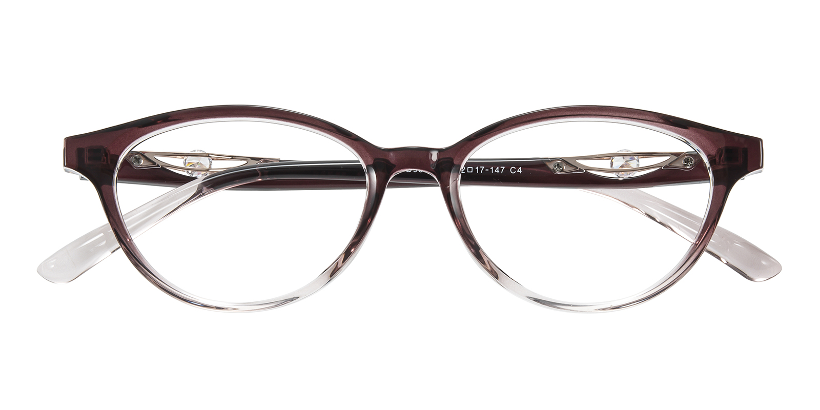 Hannah Cat Eye Cyan Eyeglasses | Glassesshop