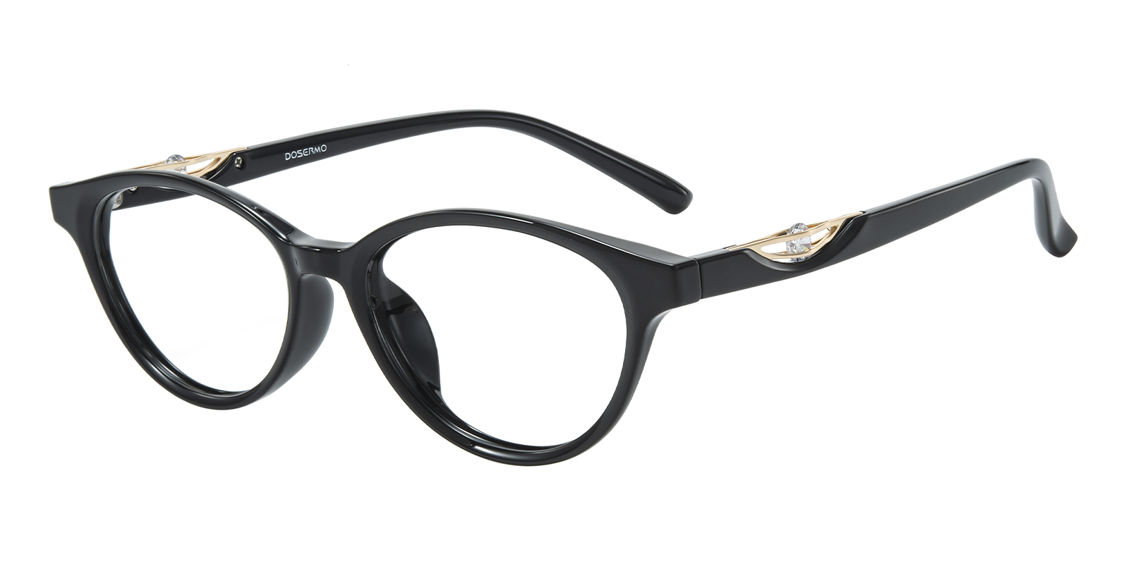 Sofia Oval Black Sunglasses | GlassesShop