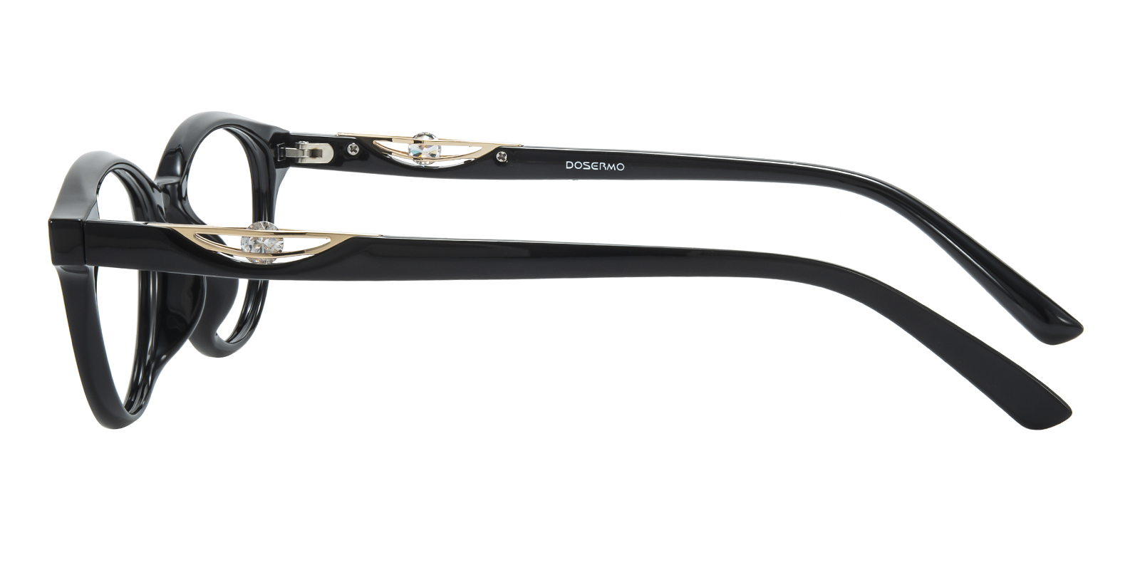 Sofia Oval Black Sunglasses | GlassesShop