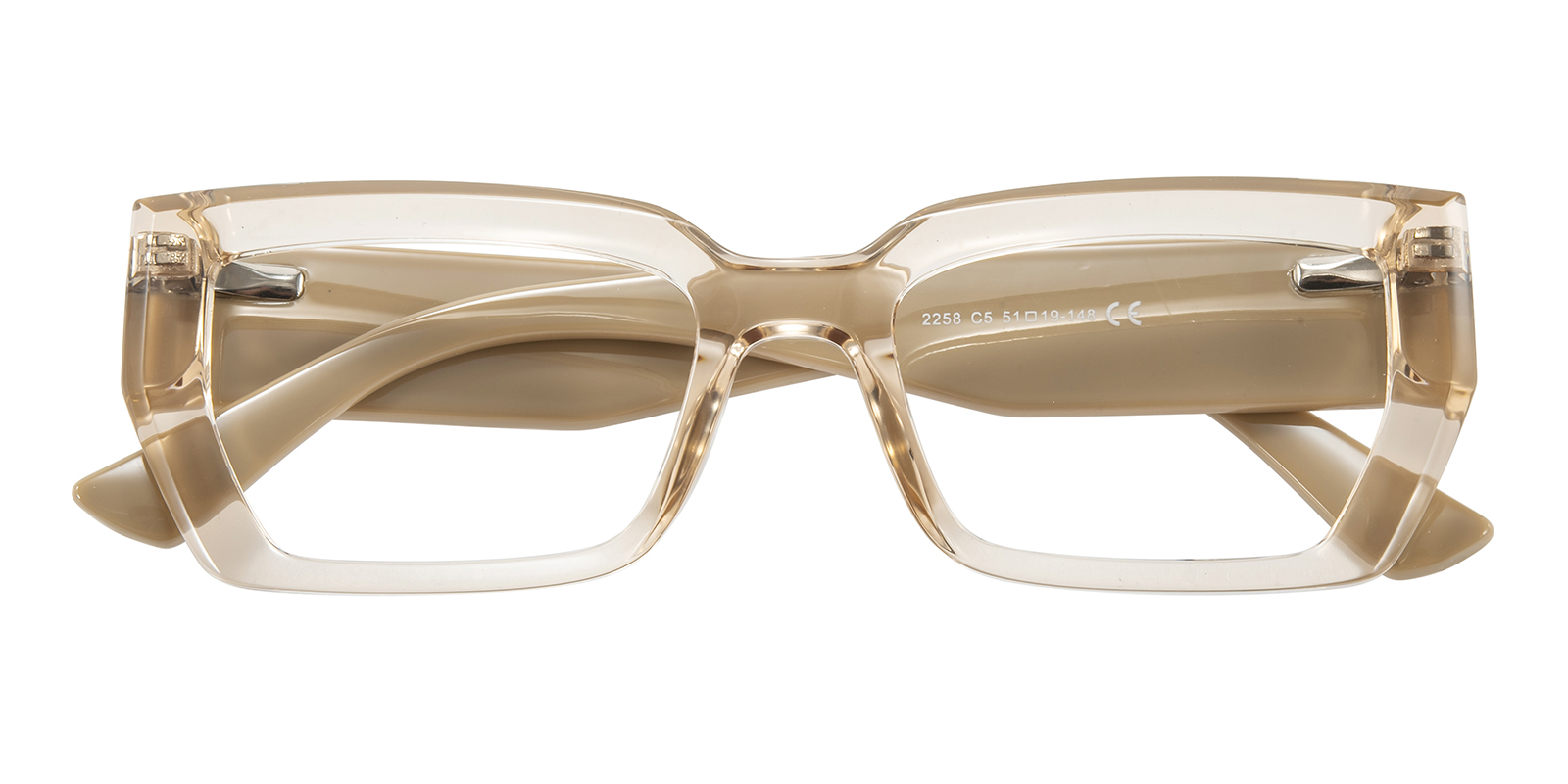 Willow Cat Eye Champagne Eyeglasses | GlassesShop display picture 1