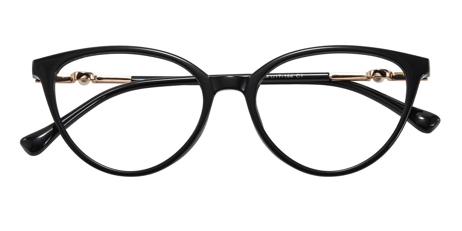 ブラック キャットアイ メガネ(度あり) Madison Cat Eye Black Eyeglasses | GlassesShop