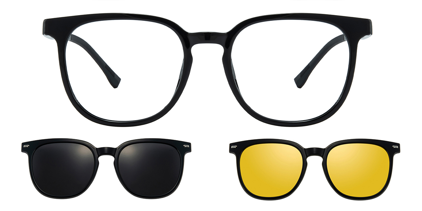 Hackensack Square Black Eyeglasses | GlassesShop