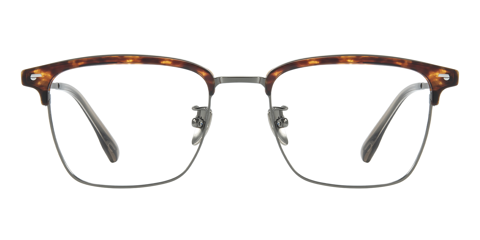 Bradley Rectangle,Browline Black/Golden Blue Light Glasses