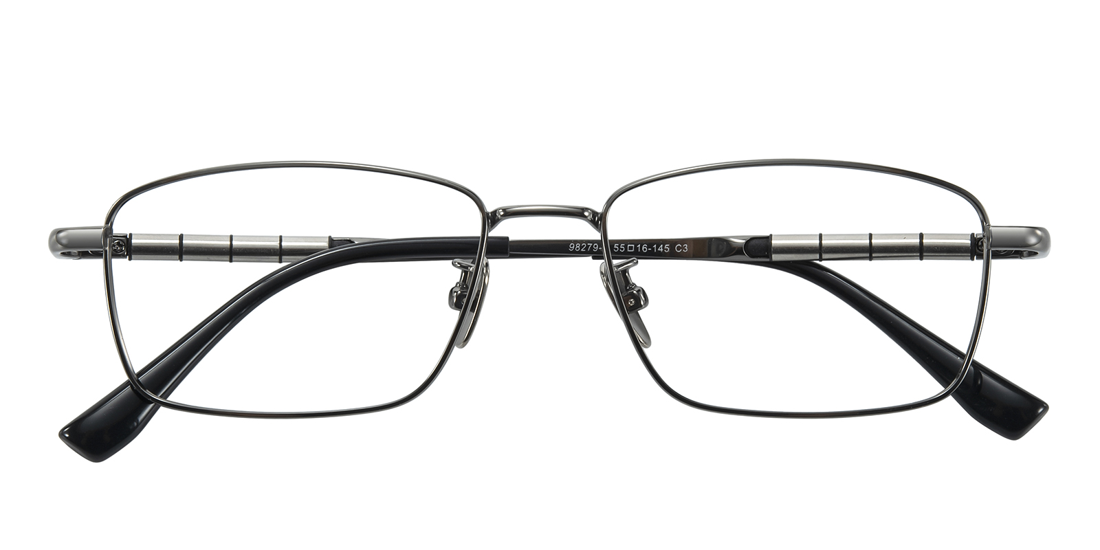 メガネ・老眼鏡 effector Gris BK Daniel Rectangle Gunmetal Photochromic Glasses | GlassesShop
