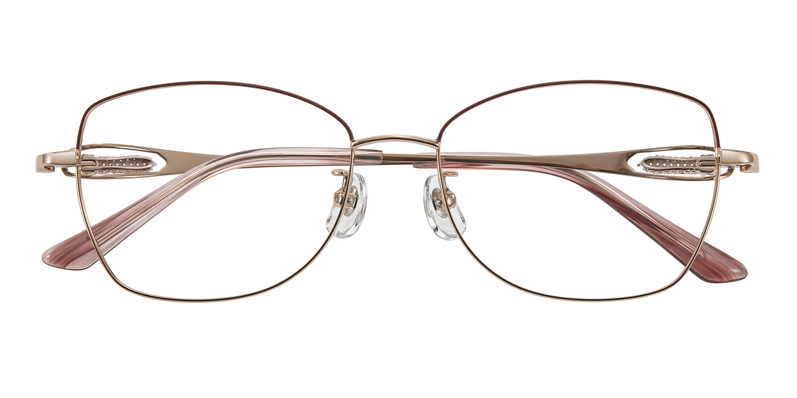 CORAL＆TUSK コーラルアンドタスク エプロン Eyeglasses Camila Cat Eye Burgundy/Rose Gold Eyeglasses | GlassesShop