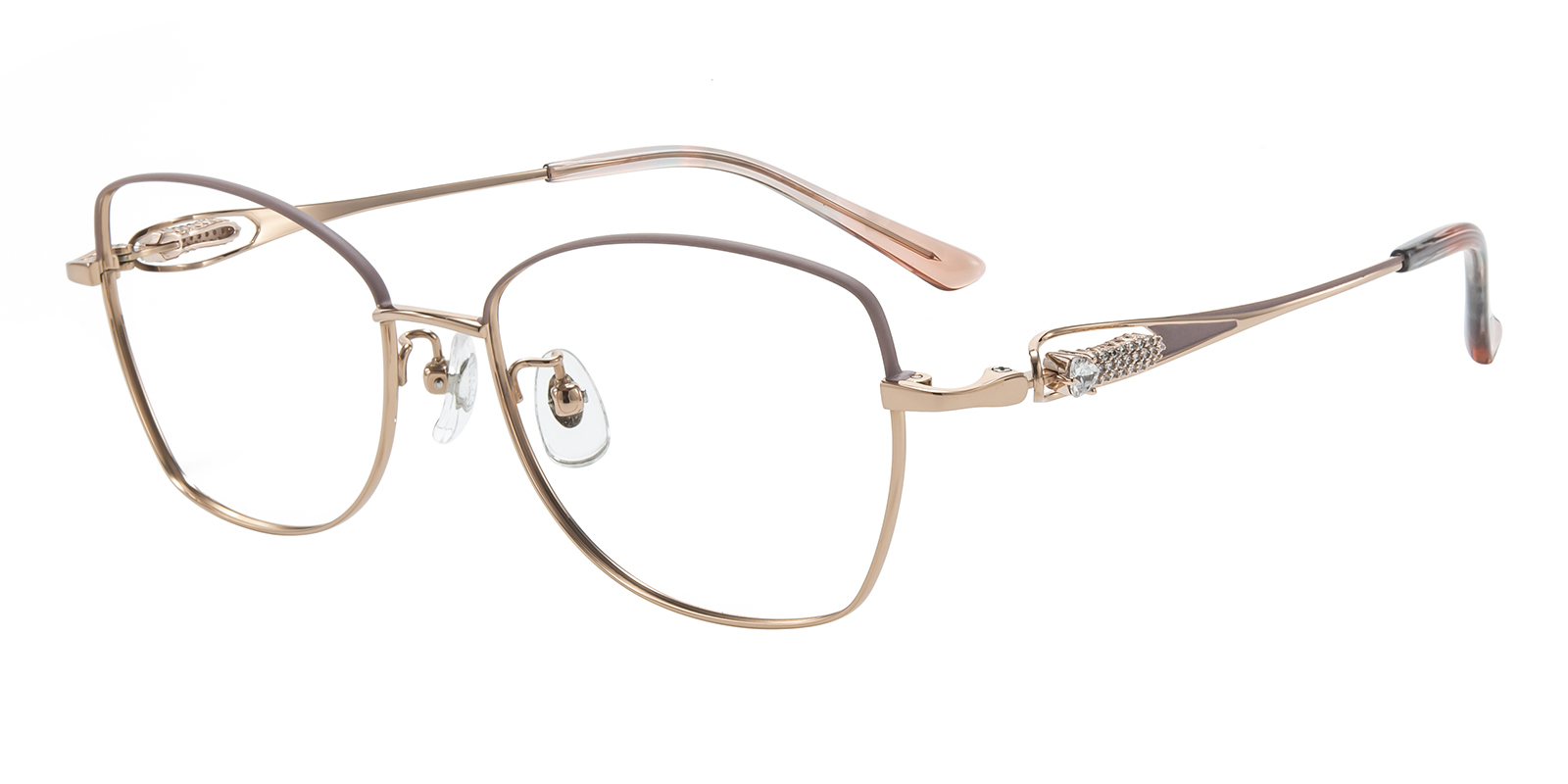 Camila Cat Eye Nude Pink/Rose Gold Eyeglasses | GlassesShop