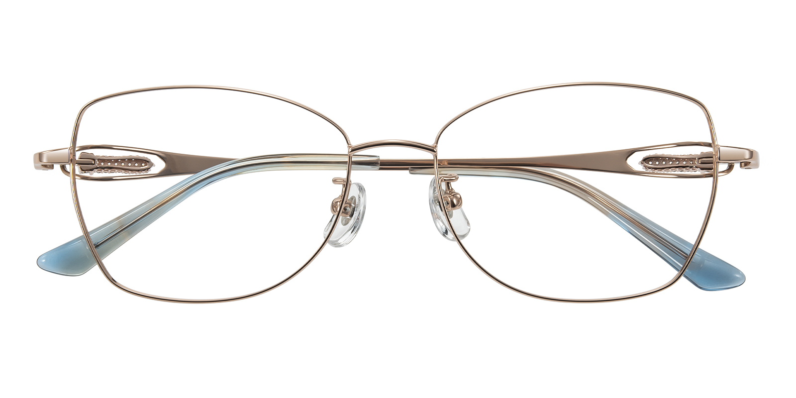 Camila Cat Eye Rose Gold Eyeglasses | GlassesShop display picture 1