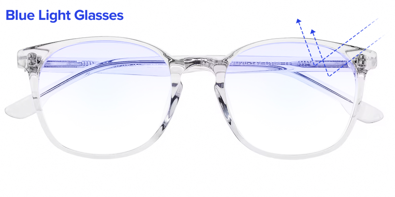 Pete Square Clear Blue Light Glasses | GlassesShop