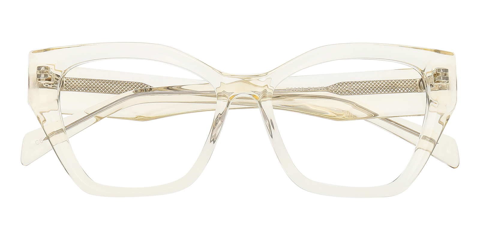 Beryl Cat Eye Light Yellow Photochromic Glasses | GlassesShop