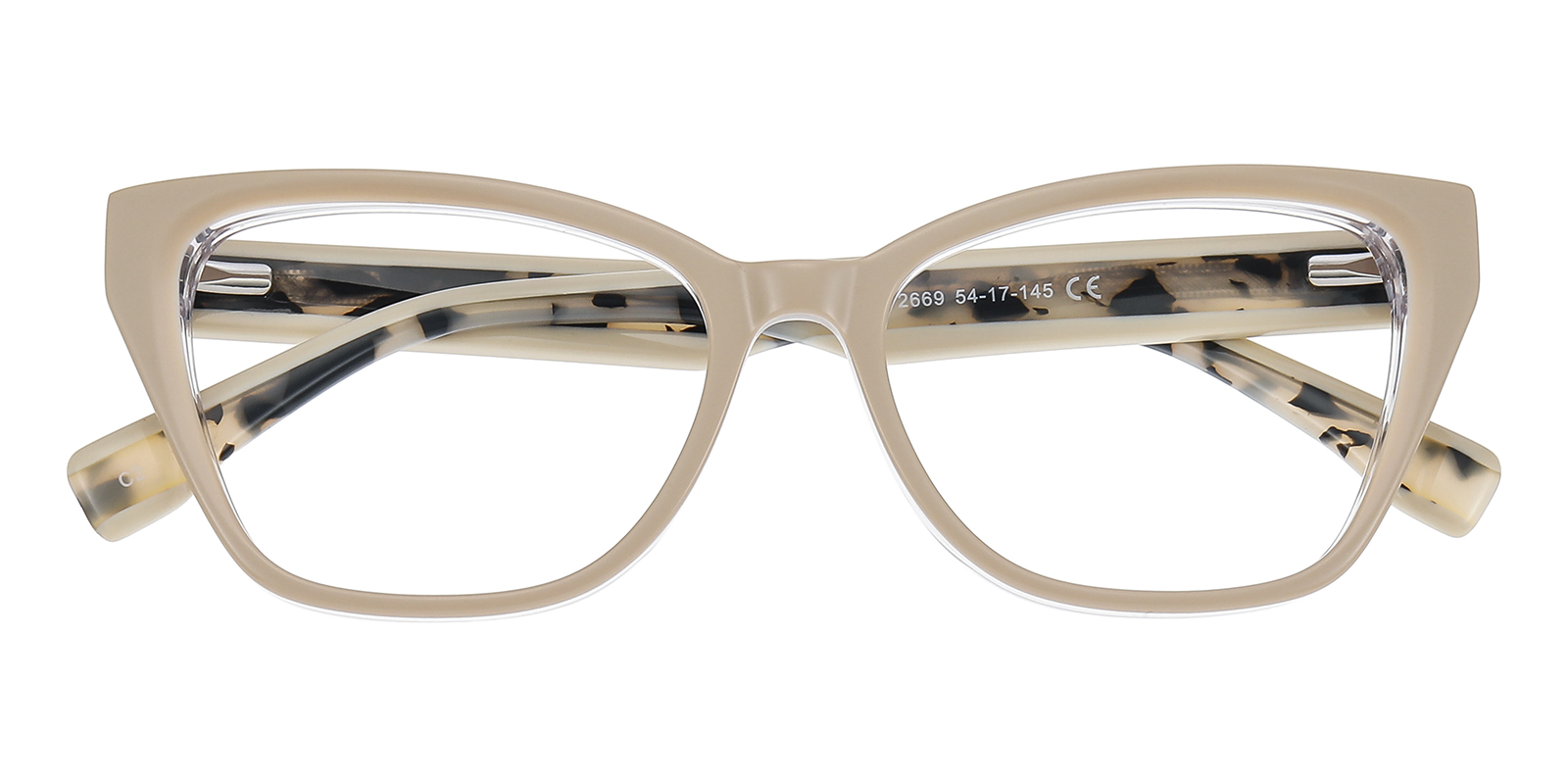 Hedda Cat Eye Cream Eyeglasses | GlassesShop