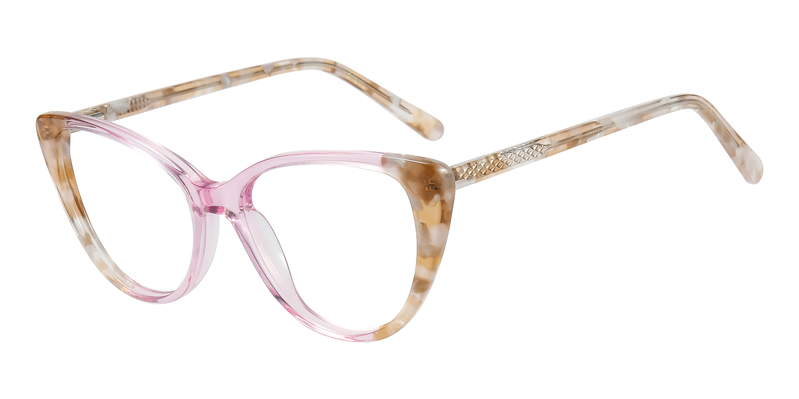 Chasney Beauty⭐︎VICTORIA(823/19) D80(表記) Purple Cat-Eye Glasses #2046817 | Zenni Optical