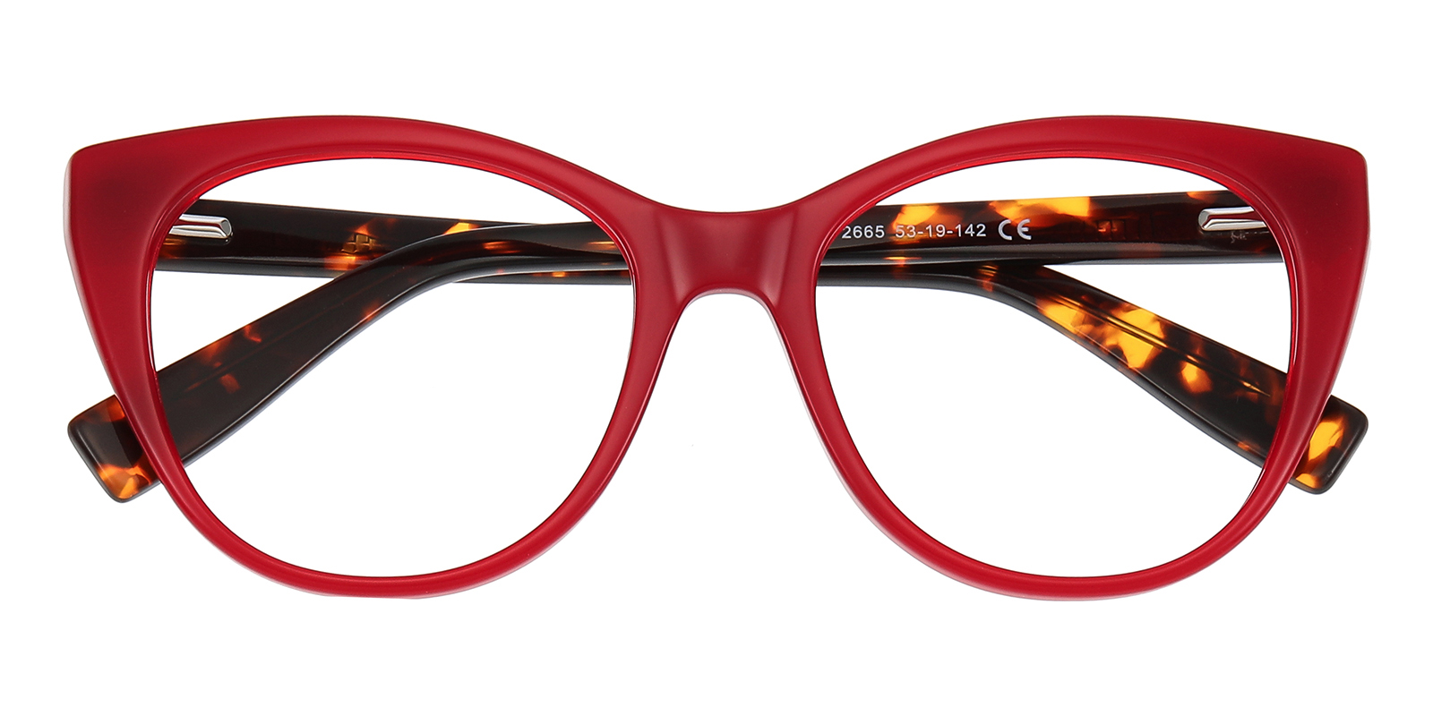 ｃａｔ様 Judith Cat Eye Red Eyeglasses for Blue Block Pro | GlassesShop