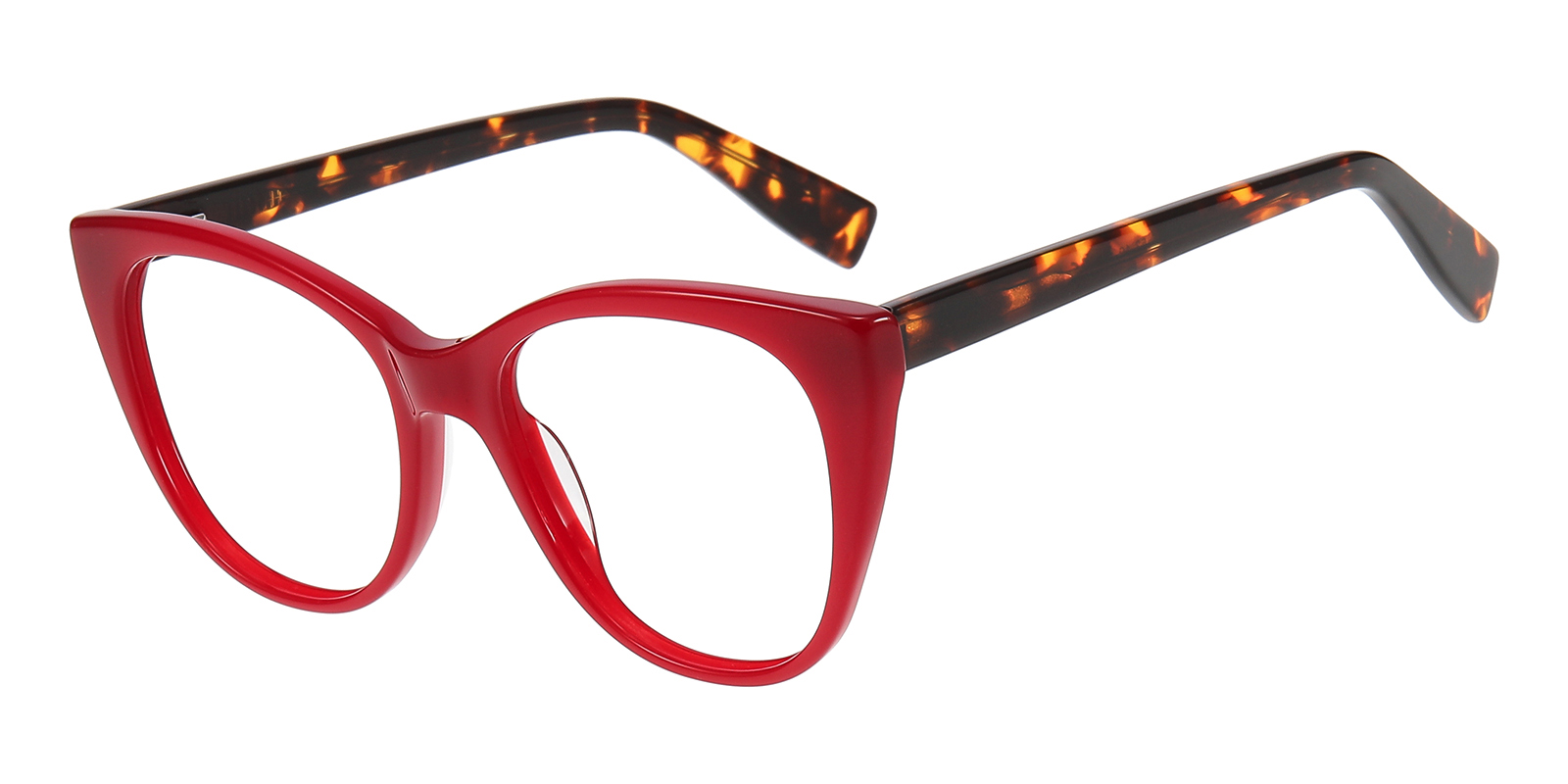 Judith Cat Eye Red Photochromic Glasses | GlassesShop