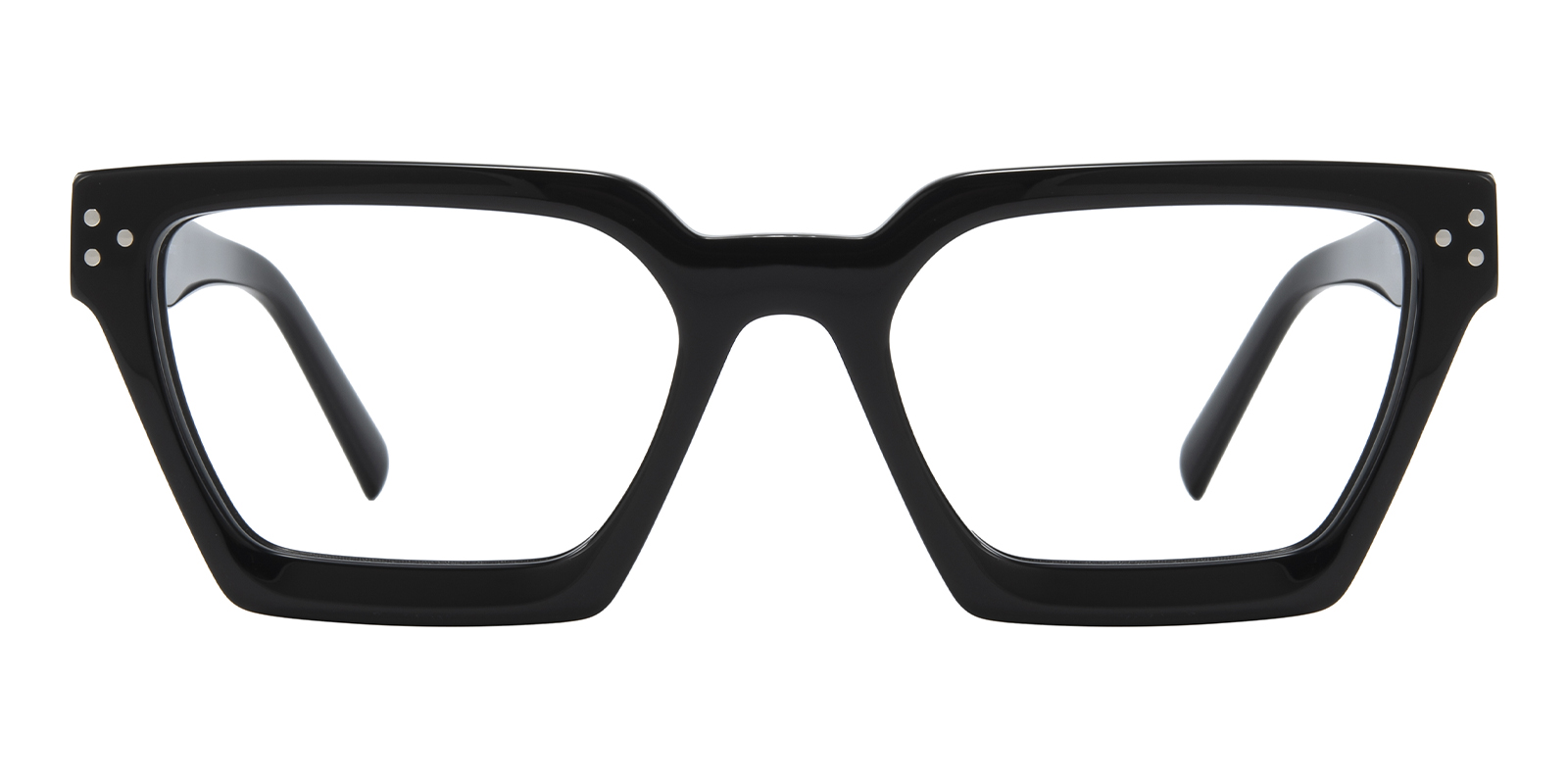 Harlow Polygon Black Eyeglasses | GlassesShop