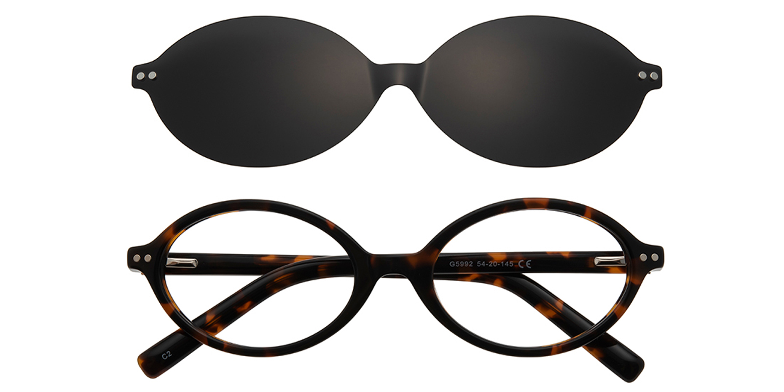 Hulda Tortoise Oval Acetate Eyeglasses