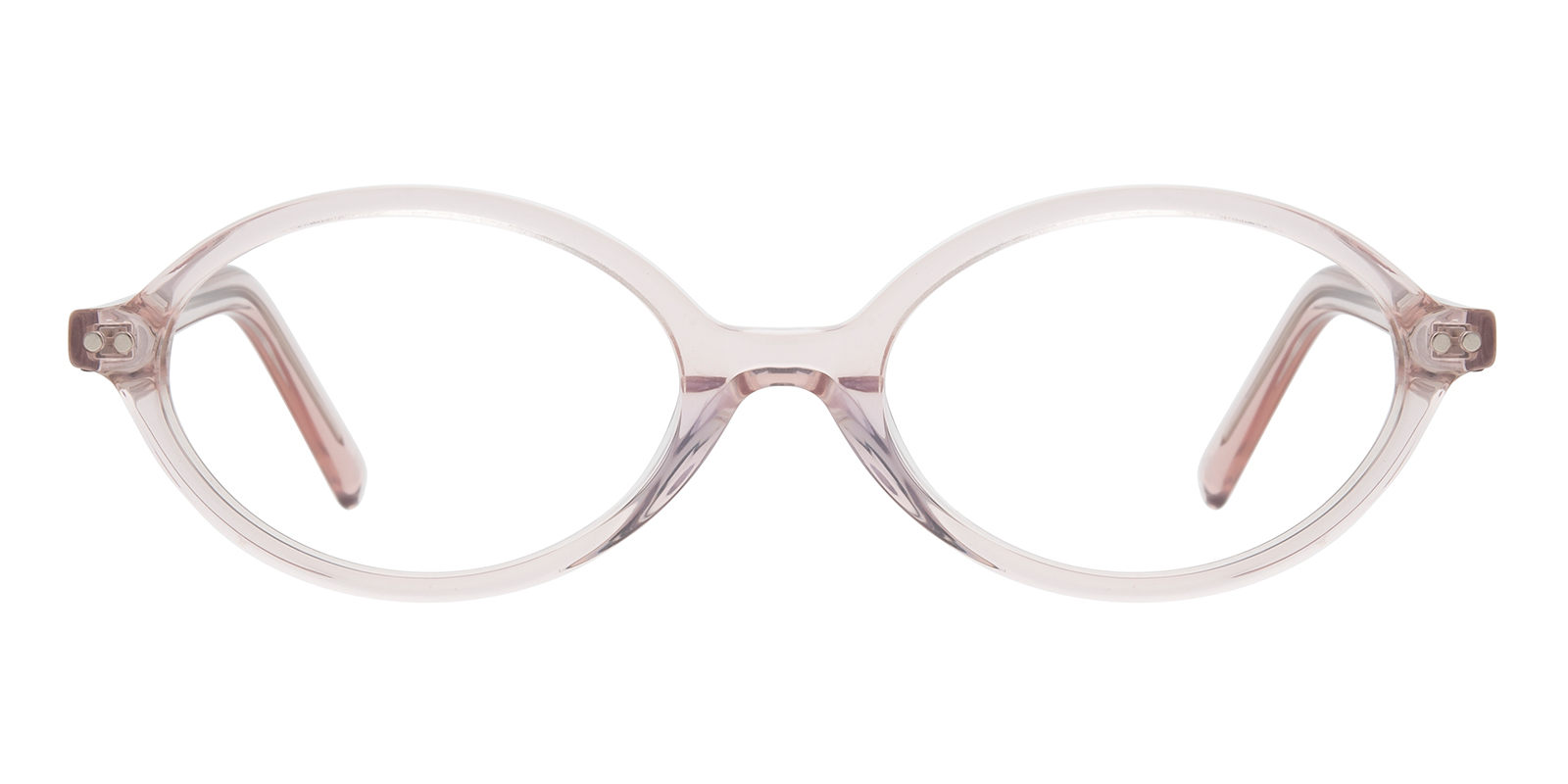 Hulda Oval Pink Eyeglasses with Clip-on Sunglasses| GlassesShop